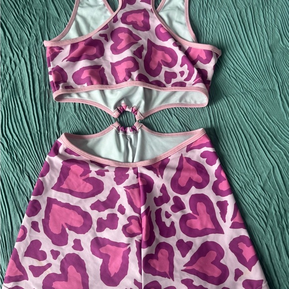 Pink Heart Patterned Two-Piece Set - Picture 3 of 3